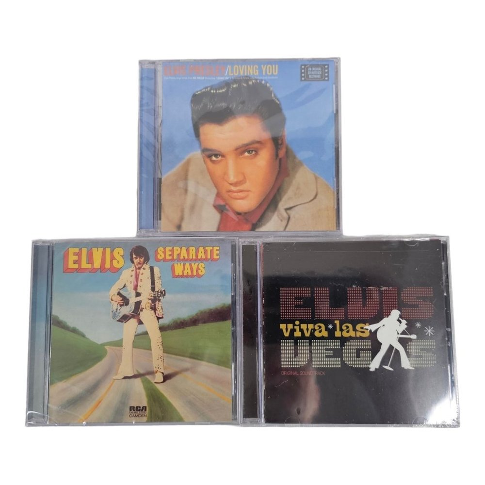 Elvis Presley Loving You Separate Ways Viva Las Vegas CD Lot NEW Sealed